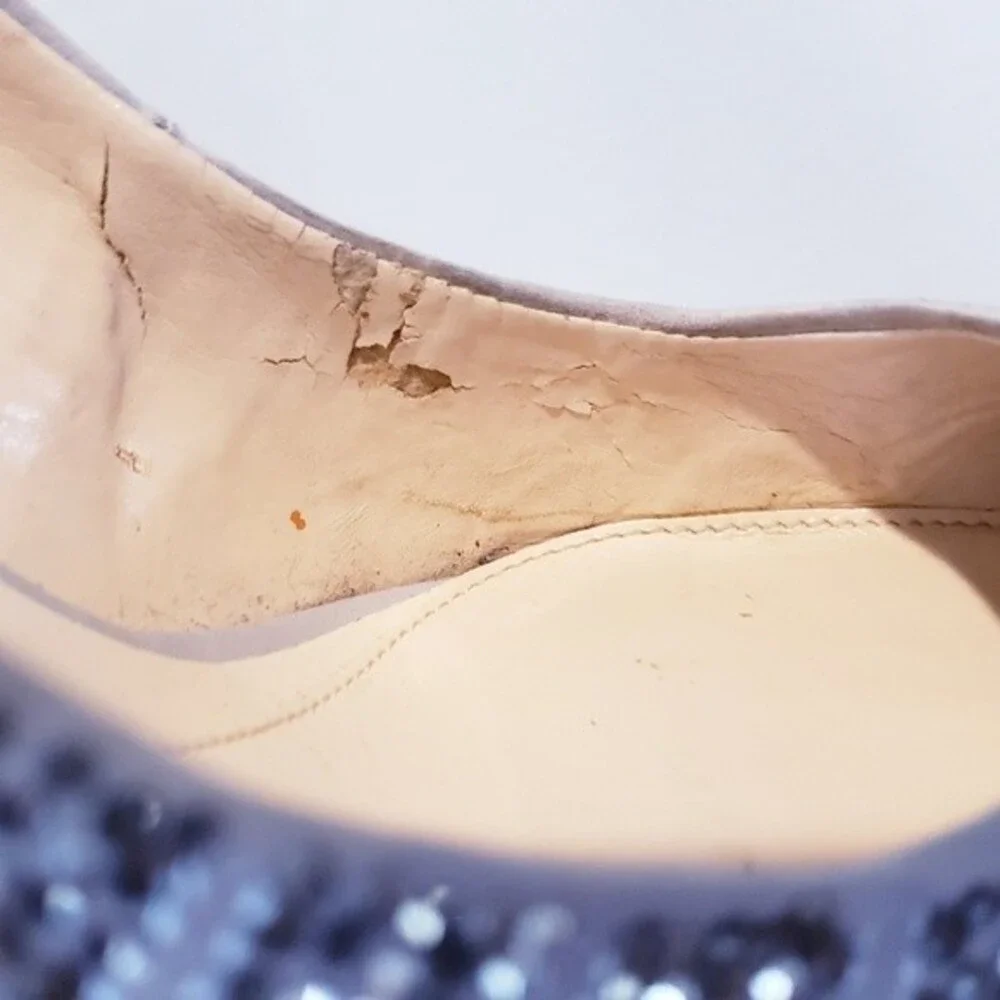Vince Camuto Silver Studded Bridal Pumps Size 9M